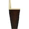 Ekena Millwork 2-Sided (L-beam) Hand Hewn Endurathane Faux Wood Ceiling Beam, Premium Mahogany, 12"W x 4"H  x 24'L BMHH2C0120X040X288ZM - alternate 5